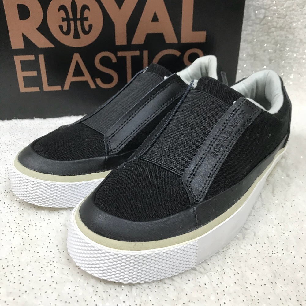 Royal Elastics | Black Queen Sneakers, Size 6, NEW